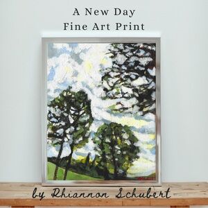 Vibrant Landscape Art Print 8x10” inch, unframed Wall Decor